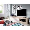 Bajo Tv - Lebo - 48x204x42 - Natural / Blanco Brillo