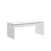 Mesa De Centro Elevable - Side - 43x102x50 - Blanco Brillo