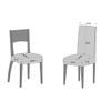 Valentia Home Funda Silla Asiento París Pack 2 Gris