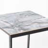 Mesa Cerámica Smart Smerato 75x75x75cm Negra, Apta Para Interior Y Exterior, Superficie Porcelánica Y Estructura De Acero Smartile