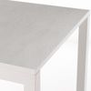 Mesa De Cerámica Luxury White Almond 90x90x75cm Blanca, Apta Para Interior Y Exterior, Superficie Porcelánica Y Estructura De Acero Smartile