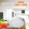 Downlight Led 18w Redondo, Montaje En Superficie Luz Blanca Fría 6000k, Aluminio, Aro Blanco Mate