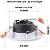 Downlight Led "oasis" Redondo Empotrar 18w 4200k Marco Blanco