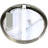 Downlight Led 12w Luz Fría 6000k. Redondo De Superficie Acabado Acero