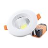 Downlight Led "oasis" Redondo Empotrar 12w 6000k Marco Blanco