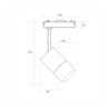 Foco Led Carril 40w, Luz Fria 6000k, 2700 Lúmenes, 220v 50-60hz Monofásico, Aluminio Color Blanco