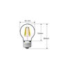 Pack X5 Bombilla Filamento Led 4w G45 Cristal Dorado Rosca E27 Blanco Neutro 4200k