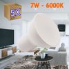 Pack De 5 Bombillas Led Gu10 De 7w (equivalente A 50w), Color Blanco Frío 6000k, 650 Lúmenes