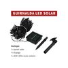 Guirnalda Led 20m 200 Led Con Panel Solar 8 Funciones, Blanco Frío 6000k Led, Batería Recargable 1200m, Resistente Al Agua