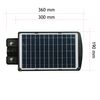 Farola Led 30w Solar Exterior Ip67 Panel Integrado 60 Led 800 Lúmenes, 6500k Blanco Frío, Batería Ion-litio Con Mando A Distancia