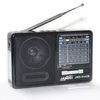 Radio Con Batería Recargable, Bluetooth, Fm/am / Sw1-5, Con Linterna, Cable Usb Carga Incluido