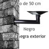 Poste De Pared De Acero Inoxidable Negro Para Farola Solar Ufo