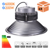 Pack X4 Campana Led, 20.000 Lúmenes Consumo 200w, Brillante Iluminación Comercial, Luz Blanca Fría 6000k, Para Interior Ip20