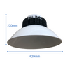 Campana Led Industrial"white" 100w 10.000 Lúmenes, Blanco Frío 6000k Smd3030 Para Uso En Interior Ip20