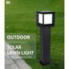 Foco Farol Poste Solar Exterior Impermeable. Altura 60cm. Temperatura De Luz Seleccionable Cct 3000k+6000k