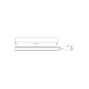 Regleta Lineal Aluminio 18w 900x40mm Colgante 4200k