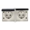 Doble Enchufe Schuko Superficie Alta Resistencia Ip54