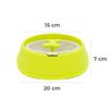 060377 Cuenco Original Para Perros Gatos Anti-asfixia Y Mejor Digestión 15cm | Verde