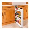 Organizador De Productos Deslizante Con Ruedas 3 Estantes Para Cocina Y/o Baño