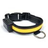 Fubuca Collar Luz Led Ajustable Para Perros Con Carga Solar Y Usb 3 Tamaños | Amarillo - S