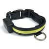 Fubuca Collar Luz Led Ajustable Para Perros Con Carga Solar Y Usb 3 Tamaños | Amarillo - S