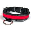 Fubuca Collar Luz Led Ajustable Para Perros Con Carga Solar Y Usb 3 Tamaños | Rojo - M