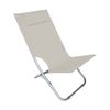 Silla De Playa Plateada Plegable Giga En Oxford 82x48xh52 Cm Con Cojín | Beige