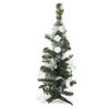 343636 Árbol De Navidad De Mesa Verde Y Gris 60h Cm Con Adornos En Ramas