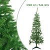 245006 Árbol De Navidad 180hcm Con 342 Ramas Plegables En Pvc Abeto Artificial