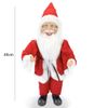 Art.144192 Papá Noel Vestido Rojo Decoración Navideña 40h Cm Con Miniluciérnagas