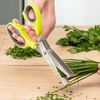 Tijeras Cocina Multicorte 5en1 Innovagoods 5 Cortes Simultáneos Acero Inoxidable