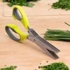 Tijeras Cocina Multicorte 5en1 Innovagoods 5 Cortes Simultáneos Acero Inoxidable