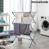 Tendedero Metálico Plegable Y Extensible Con 3 Alturas Cloxy Innovagoods (11 Barras) Home Houseware