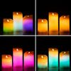 Velas Led Multicolor Efecto Llama Con Mando Lendles Innovagoods 3 Unidades