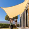 Toldo Vela De Sombra Rectangular Nailon 300 X 400 X 0,3 Cm - Innovagoods. Beige