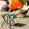 Mesa De Camping Textil Plegable Con Funda Nailon - Innovagoods. Negro