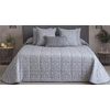 Colcha Bouti Jacquard Para Invierno Con Relleno Morella Gris Para Cama De 105 Cm