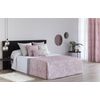 Edredón Conforter Jacquard Palma Rosa Para Cama De 90 Cm