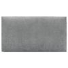 Cabecero De Tela Aqualine Liso 95x50cm Camas 90 - Gris