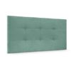 Cabecero De Tela Aqualine Capitoné 95x60cm Camas 90 - Verde Agua