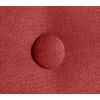 Cabecero De Tela Aqualine Liso Con Botones 135x105cm Con Patas Camas 120/135 - Rojo