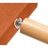 Cabecero De Tela Aqualine Liso Con Botones 145x105cm Con Patas Camas 135/140 - Naranja