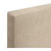 Cabecero De Tela Aqualine Capitoné Hasta El Suelo 95x120cm Camas 90 - Beige