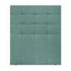 Cabecero De Tela Aqualine Capitoné Hasta El Suelo 95x120cm Camas 90 - Verde Agua