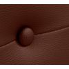 Cabecero De Polipiel Con Botones 110x50cm Camas 105 - Chocolate