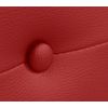 Cabecero De Polipiel Con Botones 110x50cm Camas 105 - Rojo