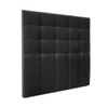 Cabecero De Tela Aqualine Capitoné Hasta El Suelo 145x120cm Camas 135/140 - Negro