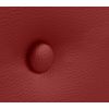 Cabecero De Polipiel Liso Con Botones 150x50cm Camas 150 - Rojo