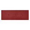 Cabecero De Tela Aqualine Liso Con Botones 135x50cm Camas 120/135 - Rojo