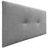 Cabecero De Tela Aqualine Liso Con Botones 110x50cm Camas 105 - Gris